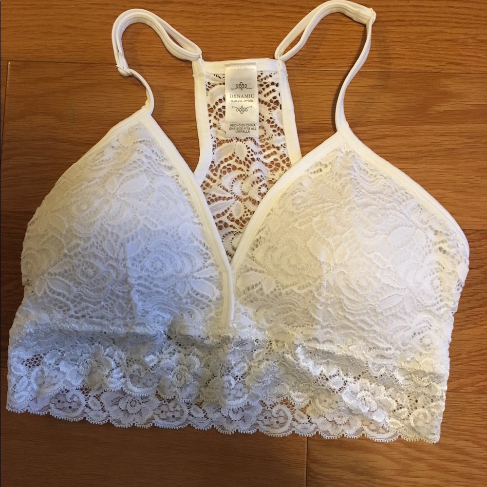 Carly Jean Los Angeles one size white bralette